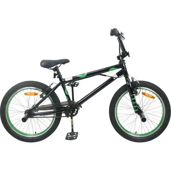 vidaXL BMX Cykel 20 tommer, Sort, for over 9 år
