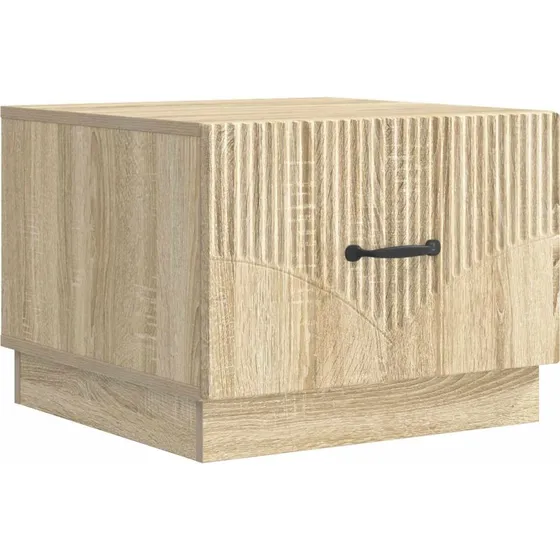 vidaXL Sofabord med skuffe Sonoma-eg 49 x 50 x 37 cm