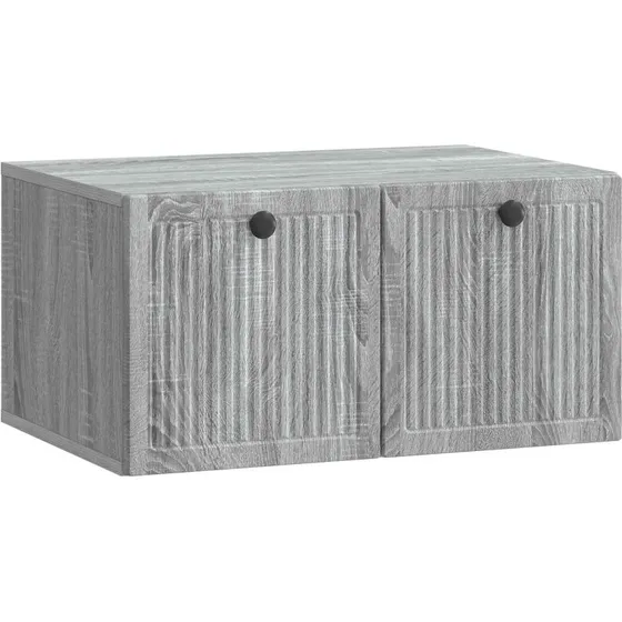 vidaXL Væghængt TV-skab Grå Sonoma-eg 59,5 x 41 x 30 cm