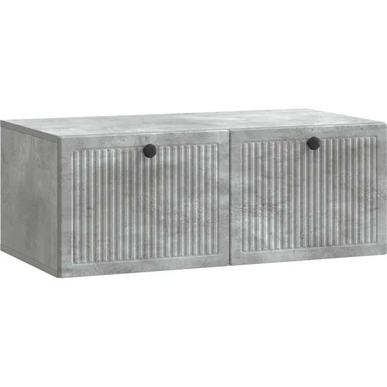 vidaXL Væghængt TV-skab Betongrå 78,5 x 41 x 30 cm Træ