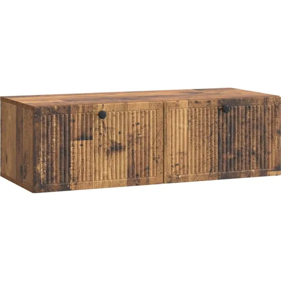 vidaXL Væghængt TV-skab Gammelt Træ 98x41x30 cm