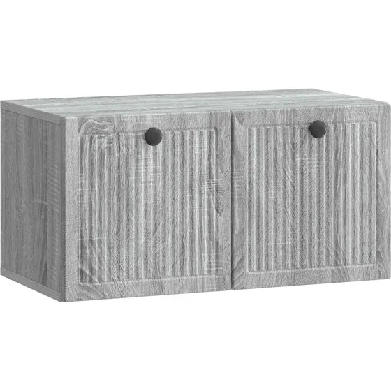vidaXL Væghængt TV-skab Grå Sonoma-eg 59,5 x 31 x 30 cm