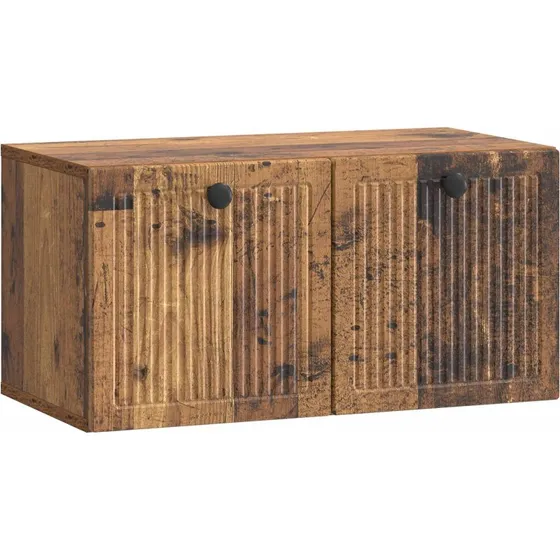 vidaXL Væghængt TV-skab Gammelt Træ 59,5 x 31 x 30 cm