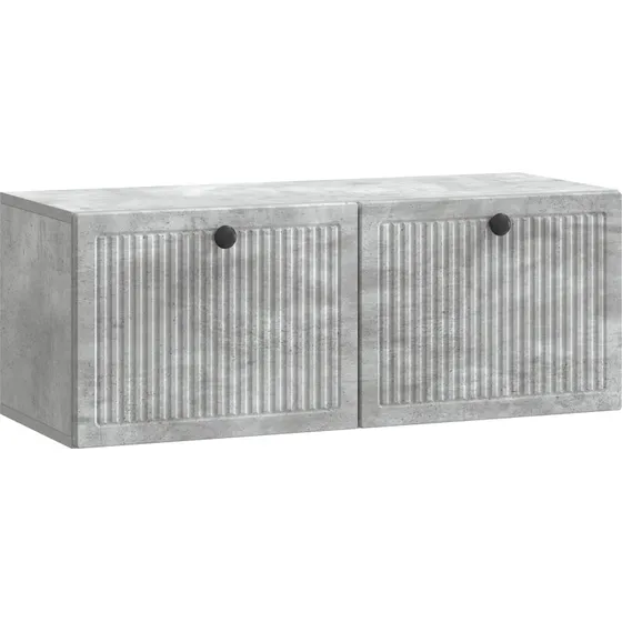vidaXL Væghængt TV-skab Betongrå 78,5 x 31 x 30 cm Træ