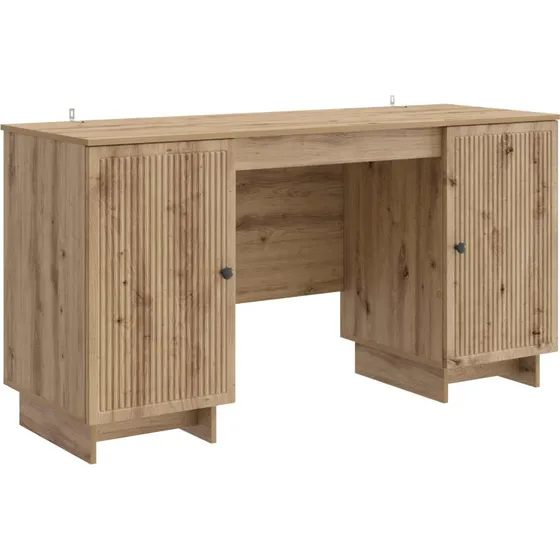 vidaXL Artisan-eg Konstrueret Træ Skrivebord 142,5 x 50 x 75 cm