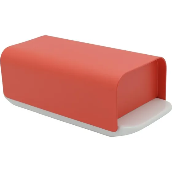 Alessi Mattina Smørboks Rød, 9,5x21 cm