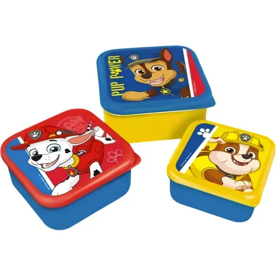 Paw Patrol Madkassesæt 3-pak – Chase, Marshall & Rubble