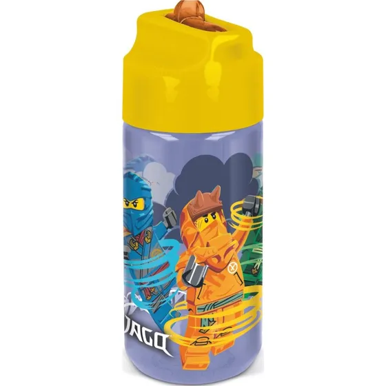 Lego Ninjago Drikkedunk 430 ml med Fliptud og Sugerør