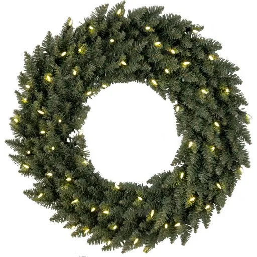 Star Trading Calgary julekrans med lys, 70 cm, 60 LED