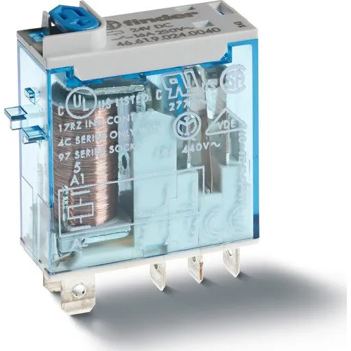 Finder S46.61 1P 16A 230VAC stikbensrelæ