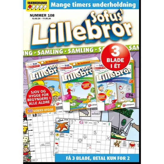Sofus Lillebror Samling – 96 sider med 3 blade