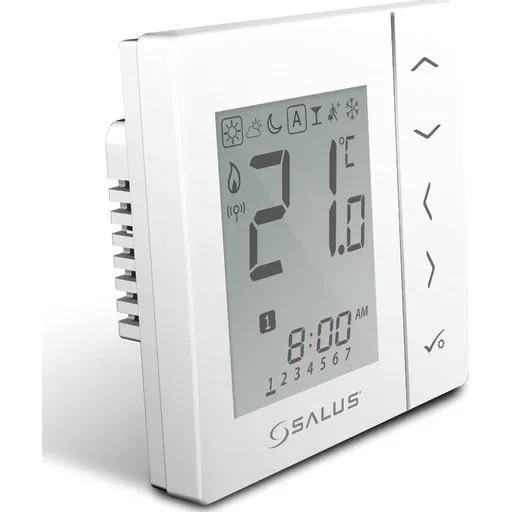 Salus VS30W ledningsført rumtermostat, hvid