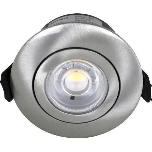 Nordtronic Low Profile Flexible indbygningsspot, 5,5 cm, børstet alu, 4000K