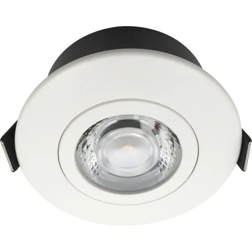 Nordtronic Low Profile Flexible indbygningsspot, 7,5 cm, hvid, 4000K
