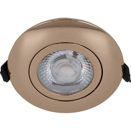 Nordtronic Low Profile Flexible indbygningsspot, 8,3 cm, kobber, 4000K