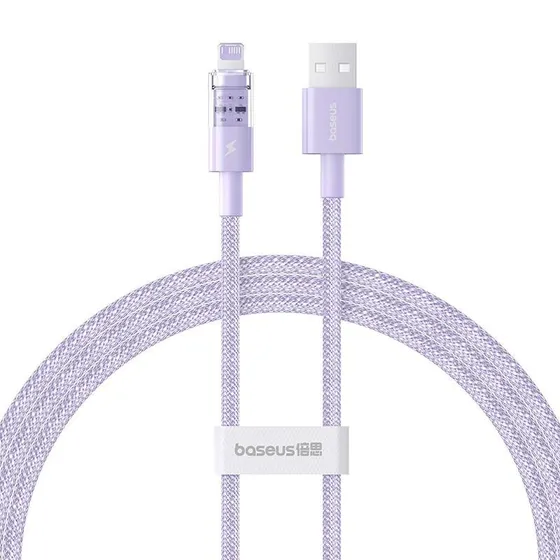 Baseus Gem USB-C til Lightning 2,4 A, 1 m, lilla