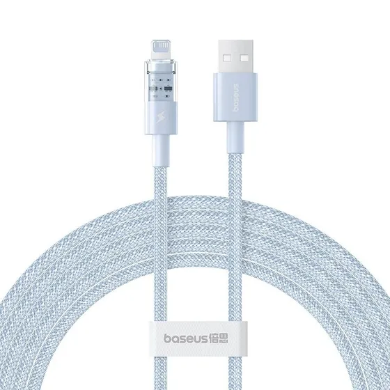 Baseus Gem USB-kabel Lightning 2 m, blå, hurtig opladning 2,4 A