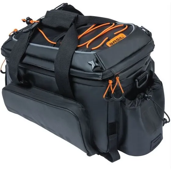 Basil Miles Tarpaulin XL Pro 9–36 L trunkbag – Sort/Orange