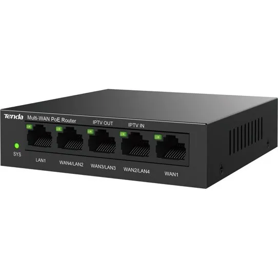 Tenda G0-5G-PoE 5-Port Gigabit Router med PoE+