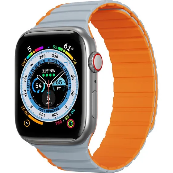 Dux Ducis LD Magnetisk Urrem til Apple Watch SE 41/40/38 mm Grå/Orange
