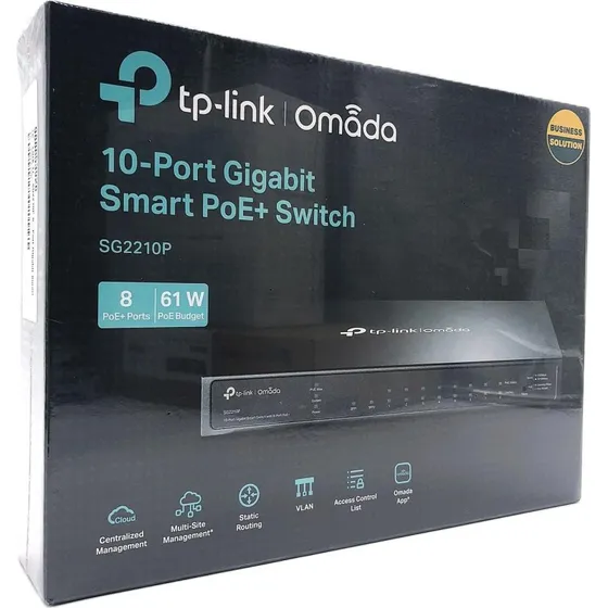 TP-Link TL-SG2210P 8-Port PoE Switch med 2 SFP