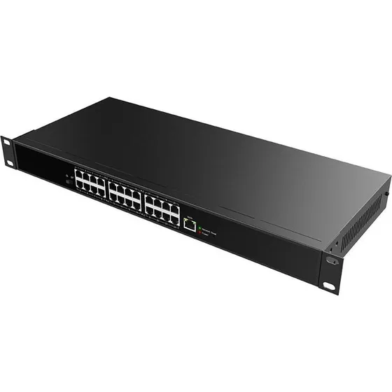 Fanvil PN24 24-port Fast Ethernet Switch, PoE, sort