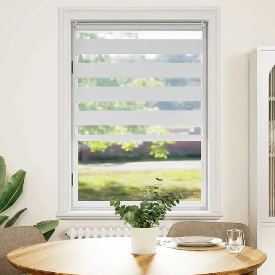 vidaXL Zebragardin 100x175 cm hvid
