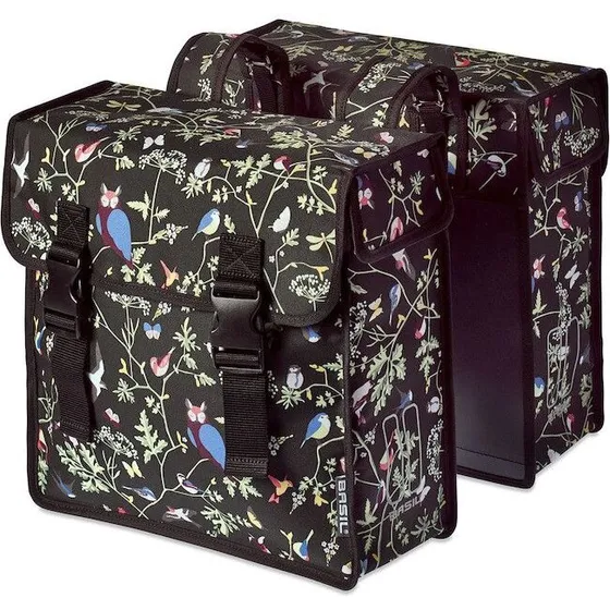 Basil Wanderlust Dobbelt cykeltaske 35 L - Charcoal