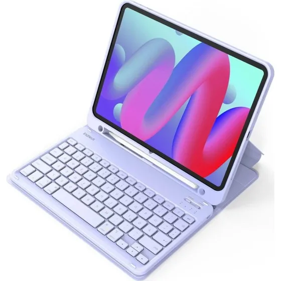 Inateck KB04002 Lilla Bluetooth Tastaturcover for iPad