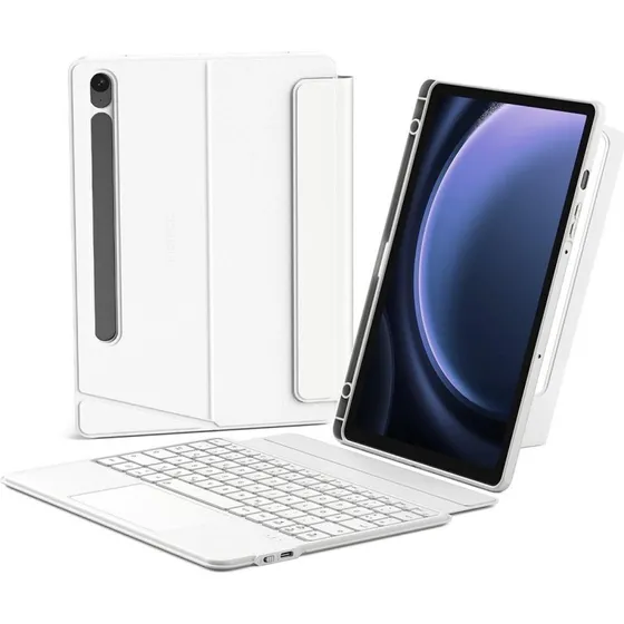 Inateck N0064 Folio-tastaturetui til Samsung 11" - Hvid