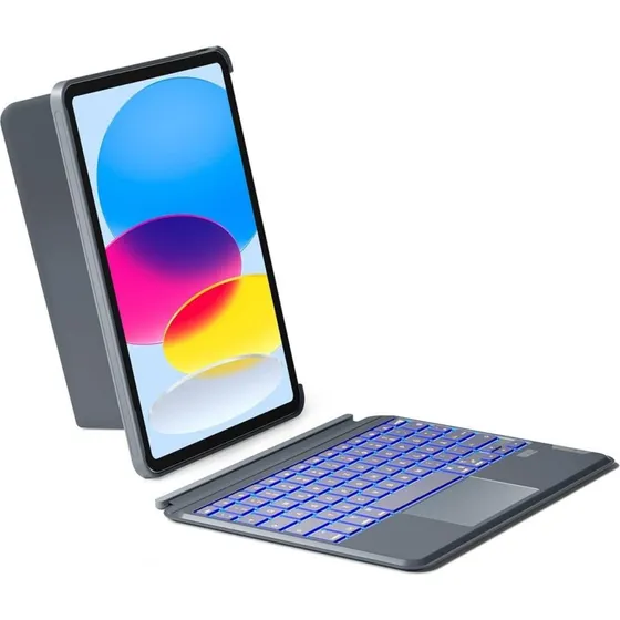 Inateck KB04112 Trådløst Tastatur, Grå, Bluetooth 5.3, Magnetisk Dok