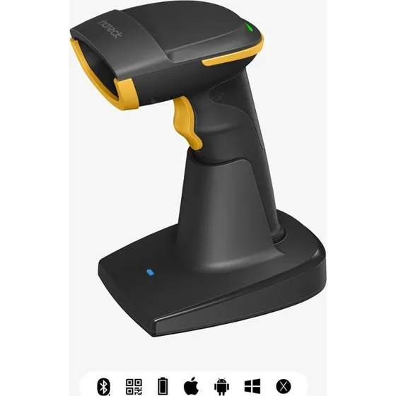 Inateck BCST-54 Trådløs Stregkodescanner 1D/2D Sort/Gul