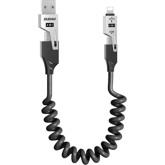 Dudao L20 Pro 4-in-1 USB-kabel 1,5m hvid
