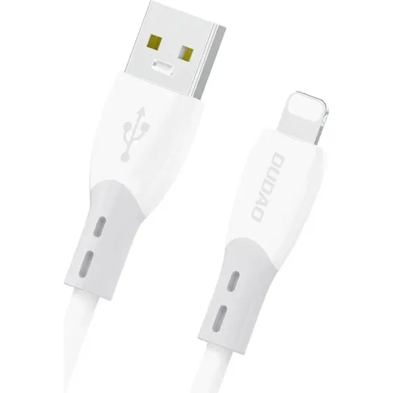 Dudao L25SL 30W USB-A til Lightning-kabel, 1m, hvid