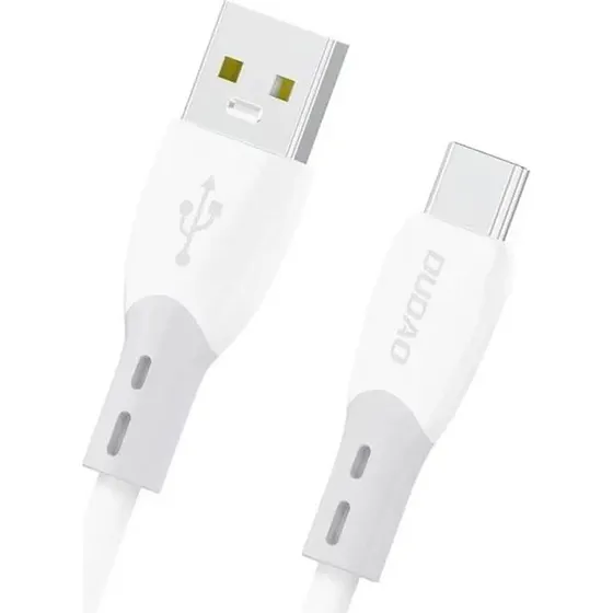 Dudao L25ST 5A USB-A til USB-C Kabel 1 m Hvid