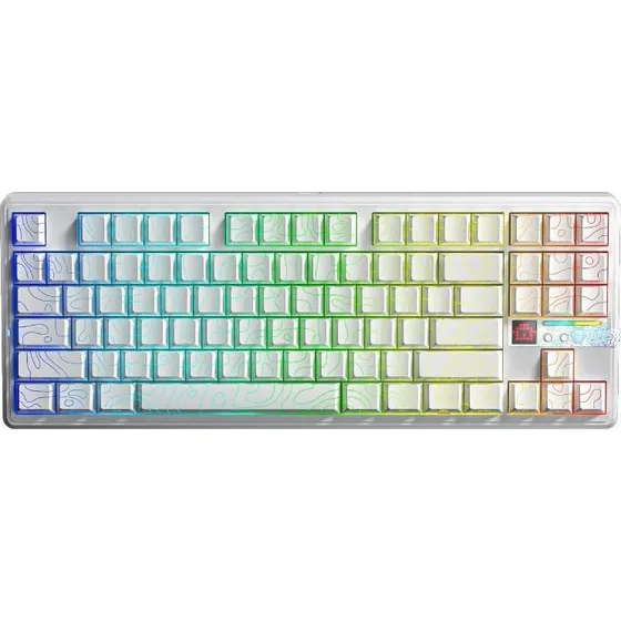 AULA Gasket F87 Pro V2 Hvid Tenkeyless Mekanisk RGB Gaming-Tastatur