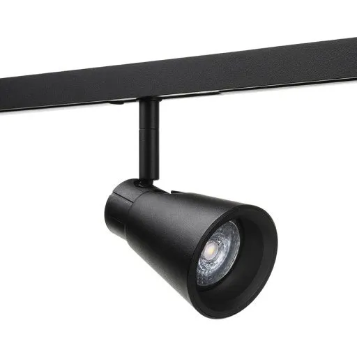 SG Zip Zoom 1F Skinnespot, justerbar hvid, sort