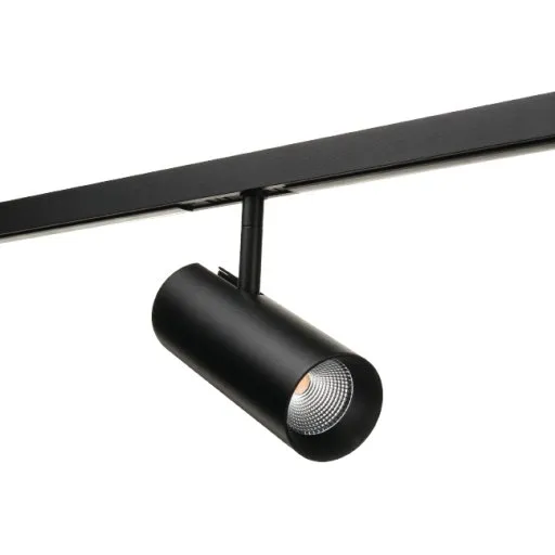 SG Zip Tube Mini 1F, justerbar skinnespot, sort hvid