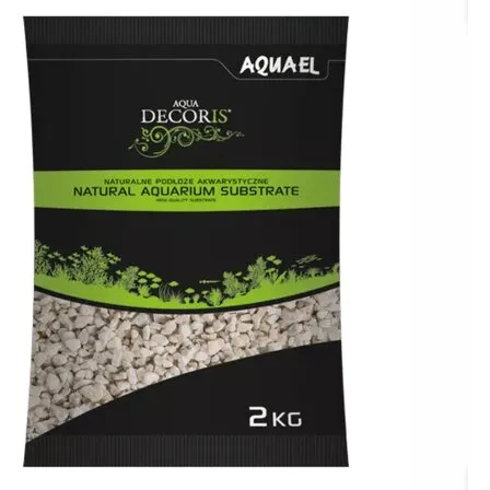 Aquael Dolomite akvariegrus 2–4 mm 2 kg, lysegrå