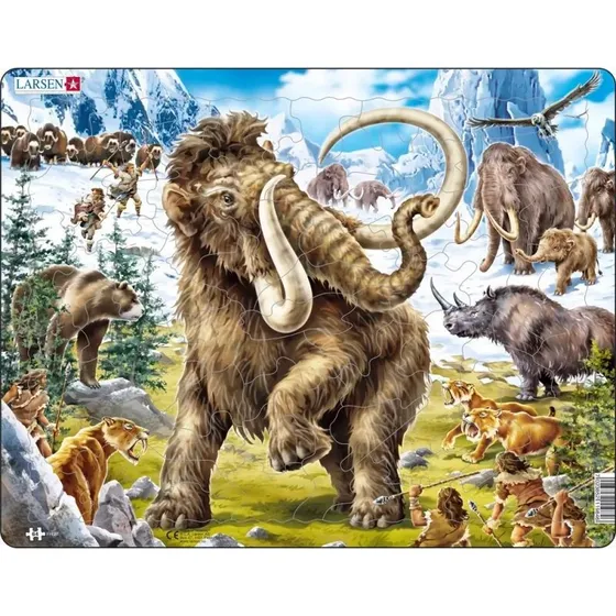 Larsen Puzzles Mammoth - 64 Brikker, Maxi, 36,5x28,5 cm