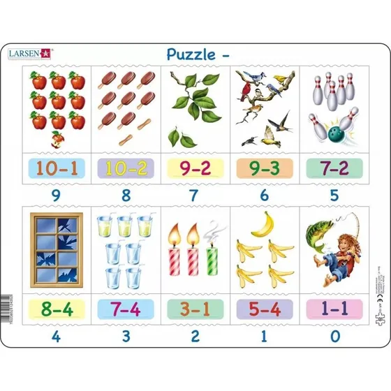 Larsen Puzzles Minus - 20 Brikker Maxi (36,5x28,5 cm)