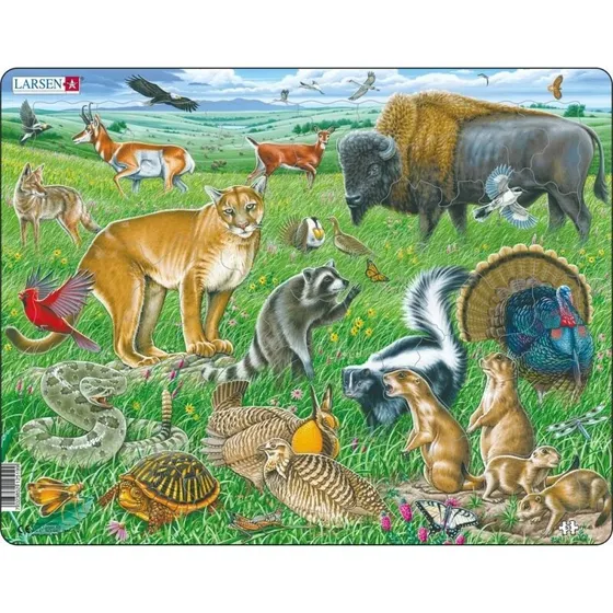 Larsen Puzzles American Prairie – 53 brikker, Maxi, 36,5x28,5 cm
