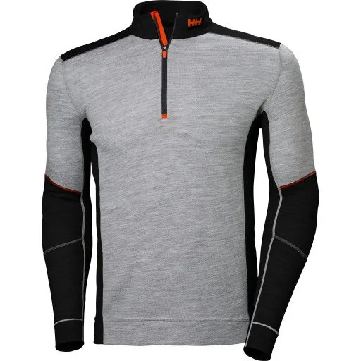 Helly Hansen Lifa Merino Termoundertrøje, grå/sort, 2XL