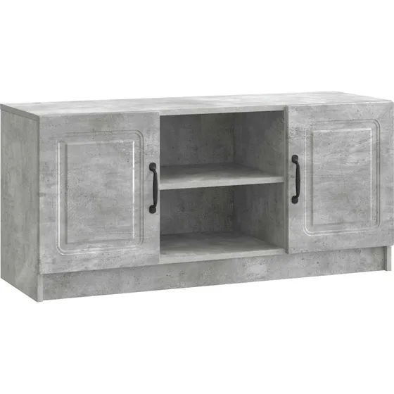 vidaXL TV-skab Betongrå 102 x 34,5 x 47 cm Konstrueret træ