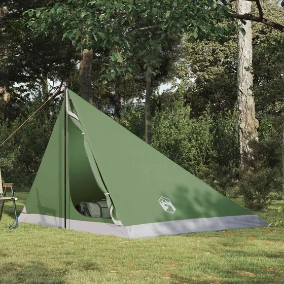 vidaXL Grønt 4-personers Backpacking Telt 185T Polyester med PU-Coating