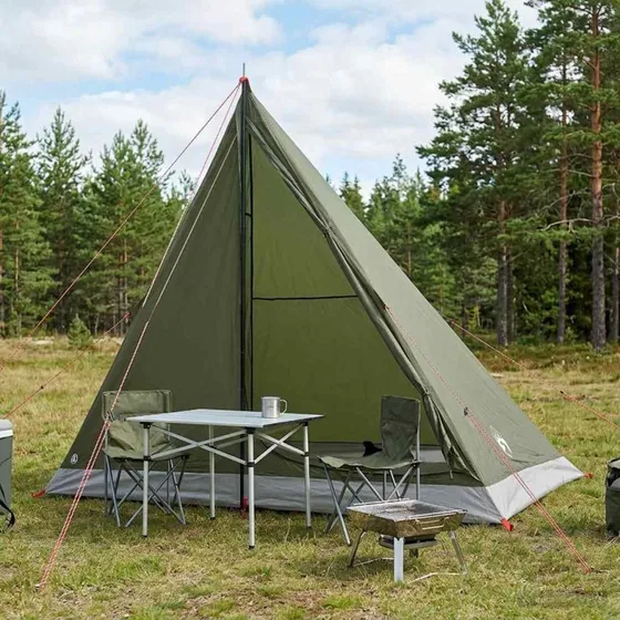 vidaXL Olivengrønt 2-personers Rygsækstelt