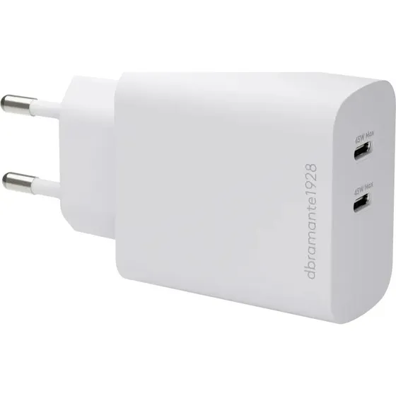 Dbramante1928 EU Wall Charger 2xUSB-C 45W Hvid
