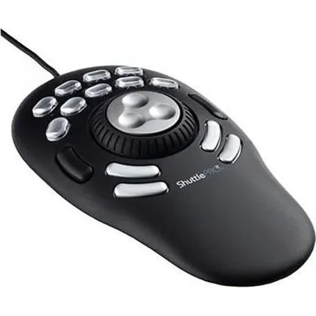 Contour ShuttlePRO v2 - Multimediecontroller med 15 knapper og søgehjul, sort