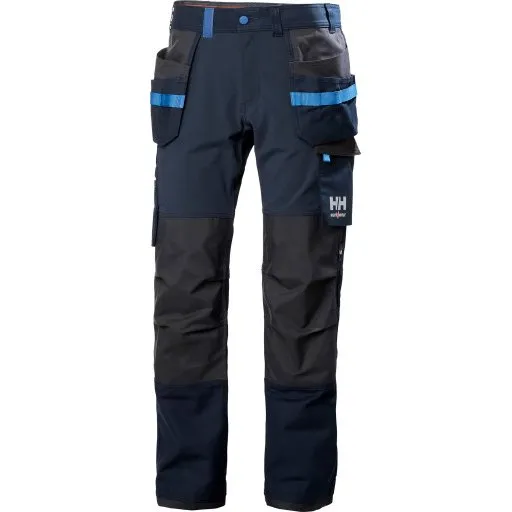 Helly Hansen Oxford håndværkerbukser 4-vejs stretch, marineblå/mørkegrå, D104