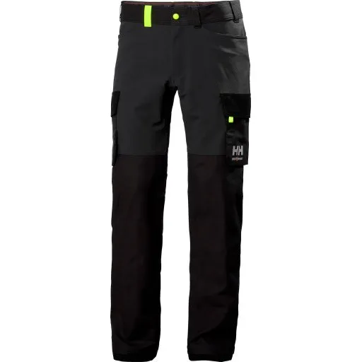Helly Hansen Oxford Servicebukser med 4-vejs stretch, mørkegrå/sort, D104